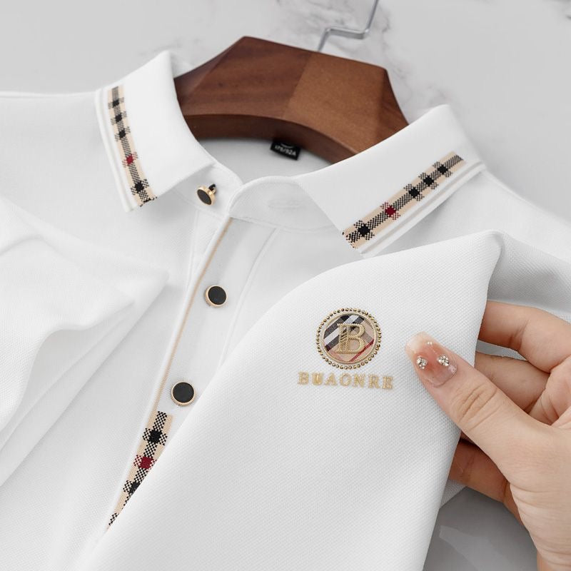 Refined Full-Sleeve T-Shirt with Collar Detail