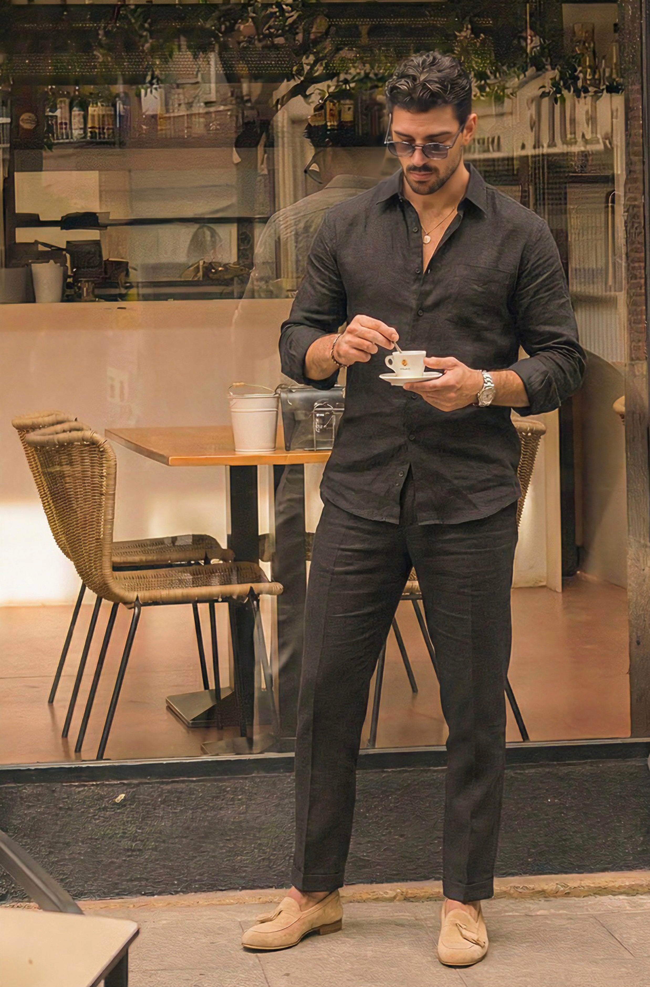 CalmForm Top & Bottom Set Of Linen, Luxury And Style