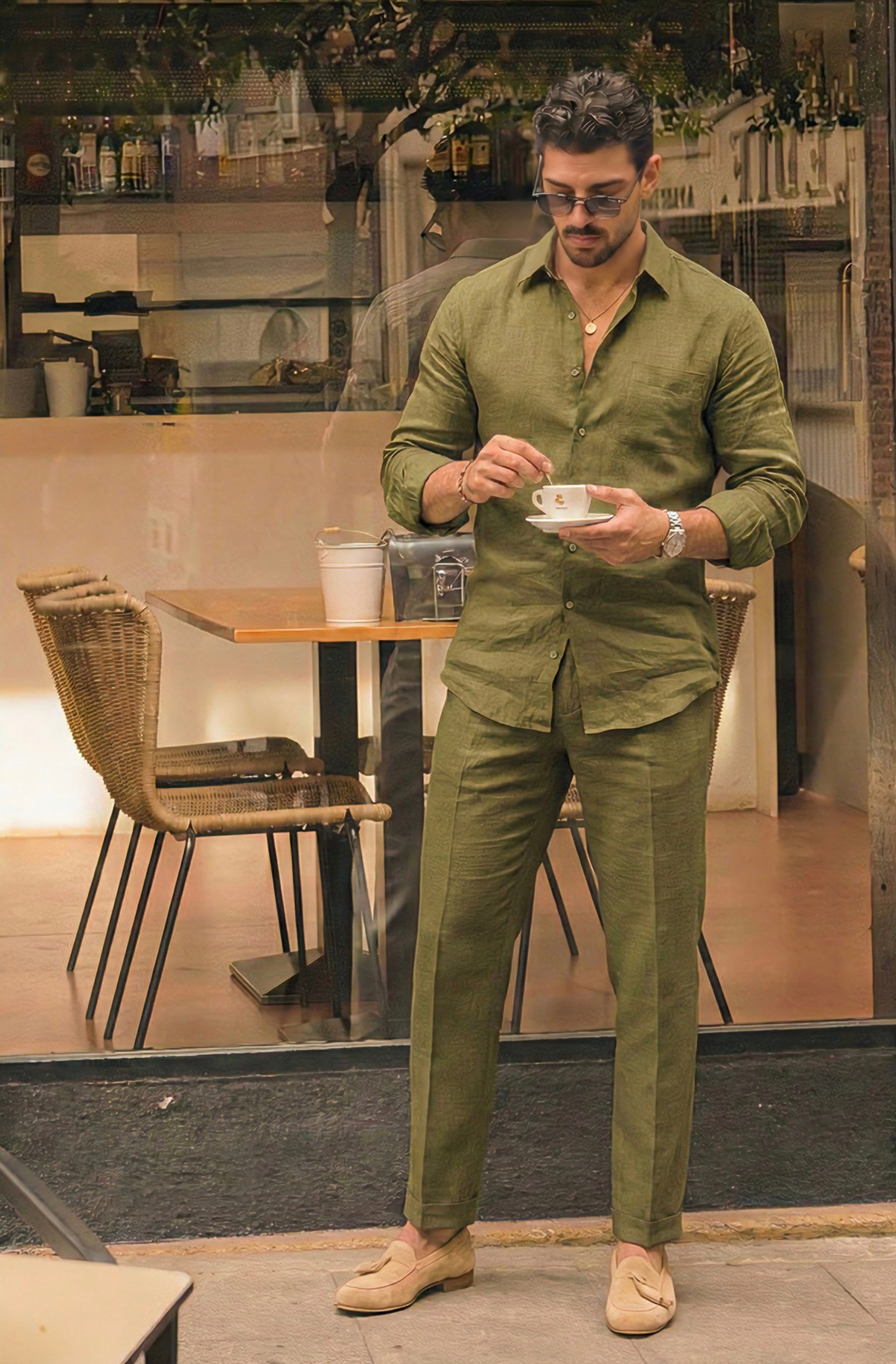 CalmForm Top & Bottom Set Of Linen, Luxury And Style