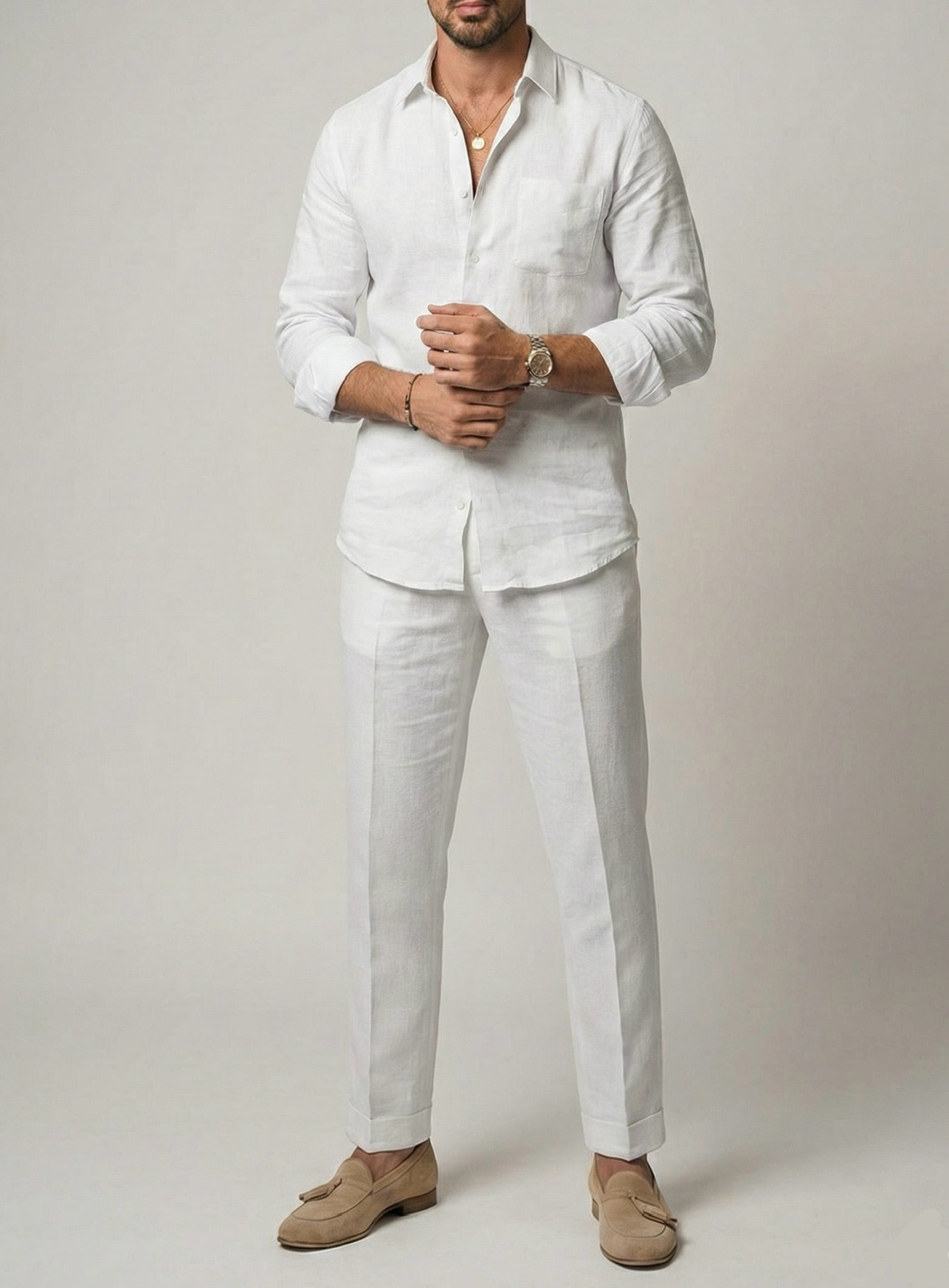 Signature Top & Bottom Set Of Linen, Luxury And Style