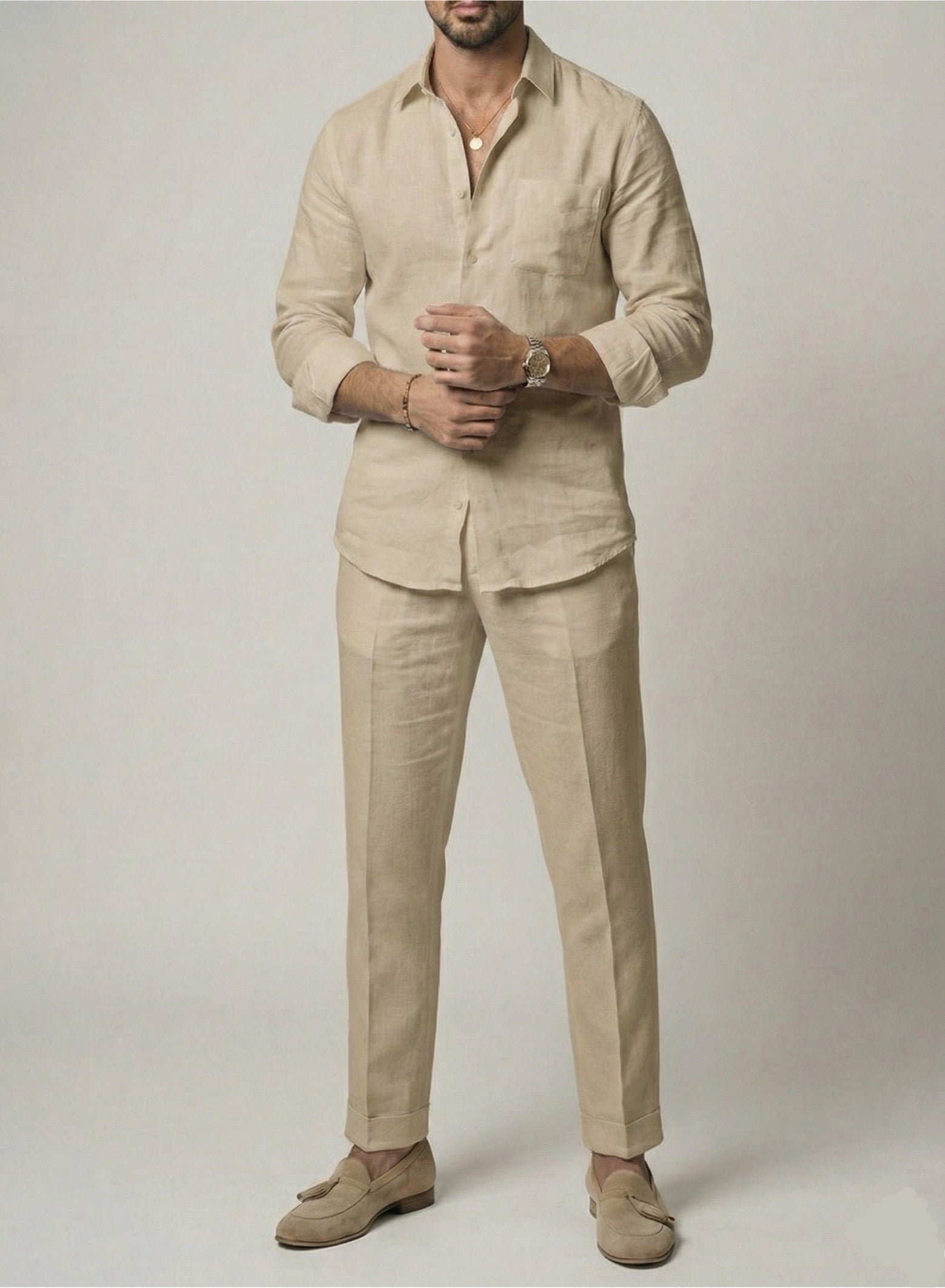 Signature Top & Bottom Set Of Linen, Luxury And Style