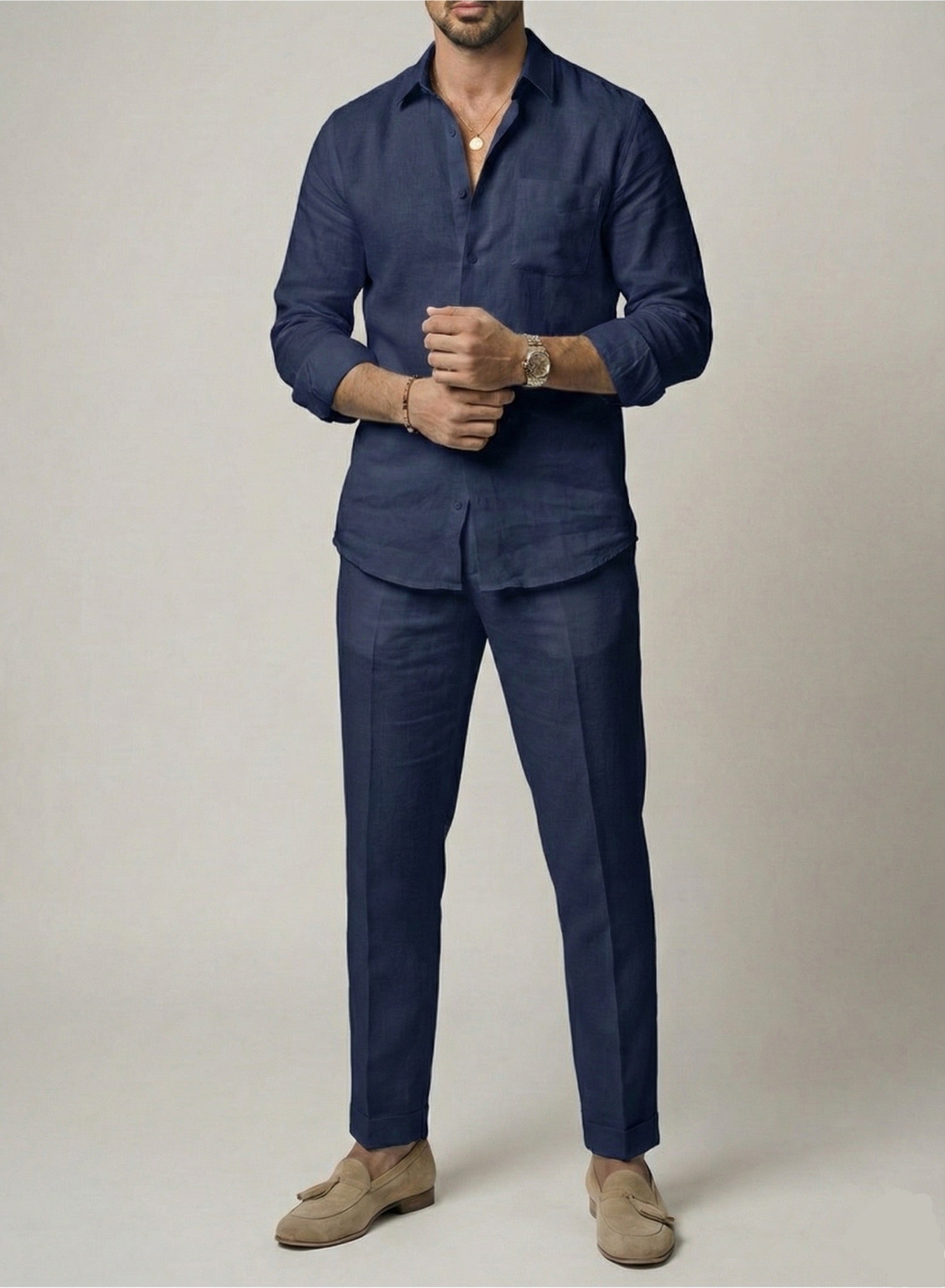 Signature Top & Bottom Set Of Linen, Luxury And Style