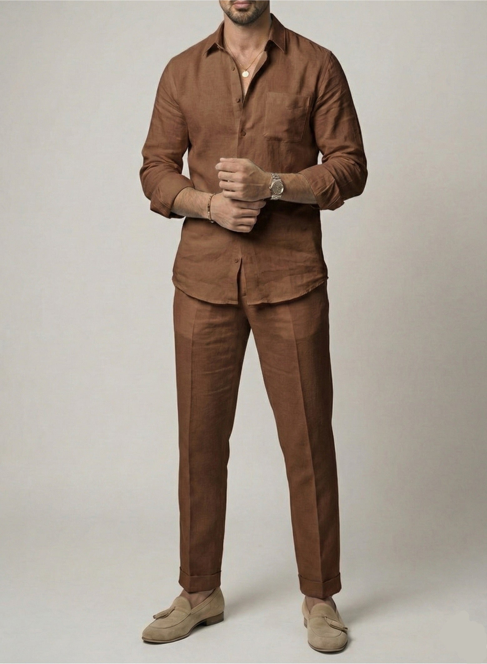 Signature Top & Bottom Set Of Linen, Luxury And Style