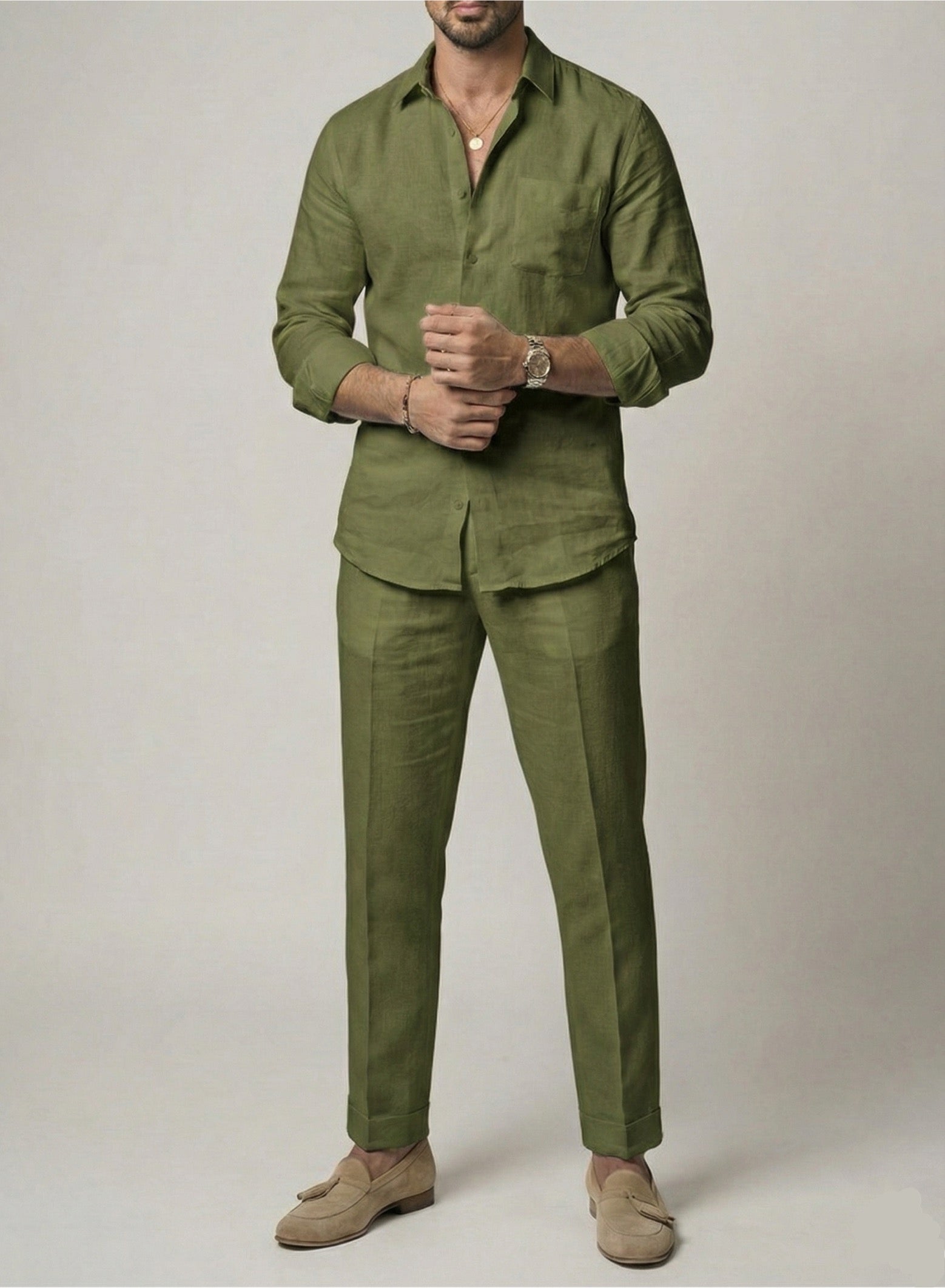 Signature Top & Bottom Set Of Linen, Luxury And Style