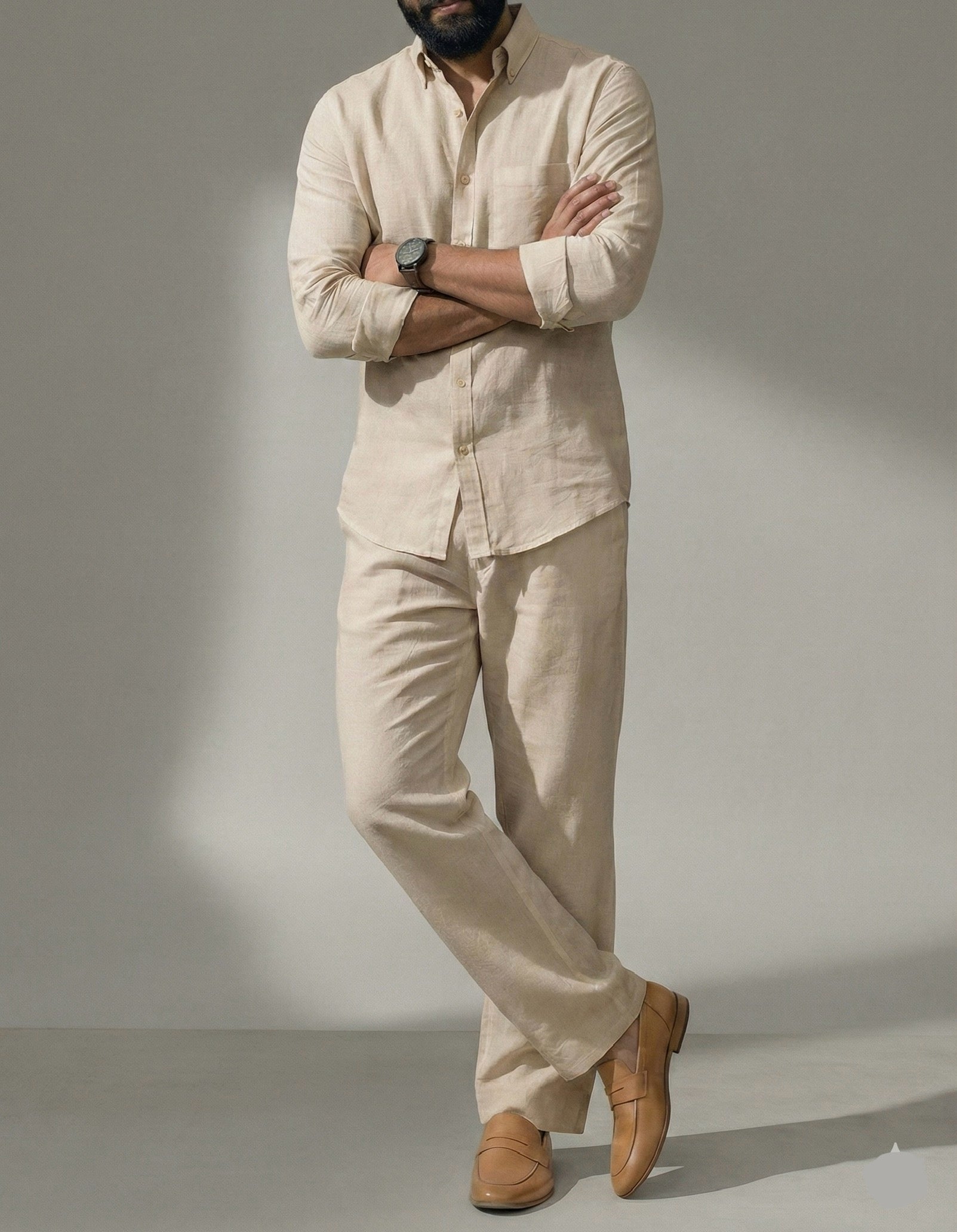 Luxe Top & Bottom Set Of Linen, Luxury And Style