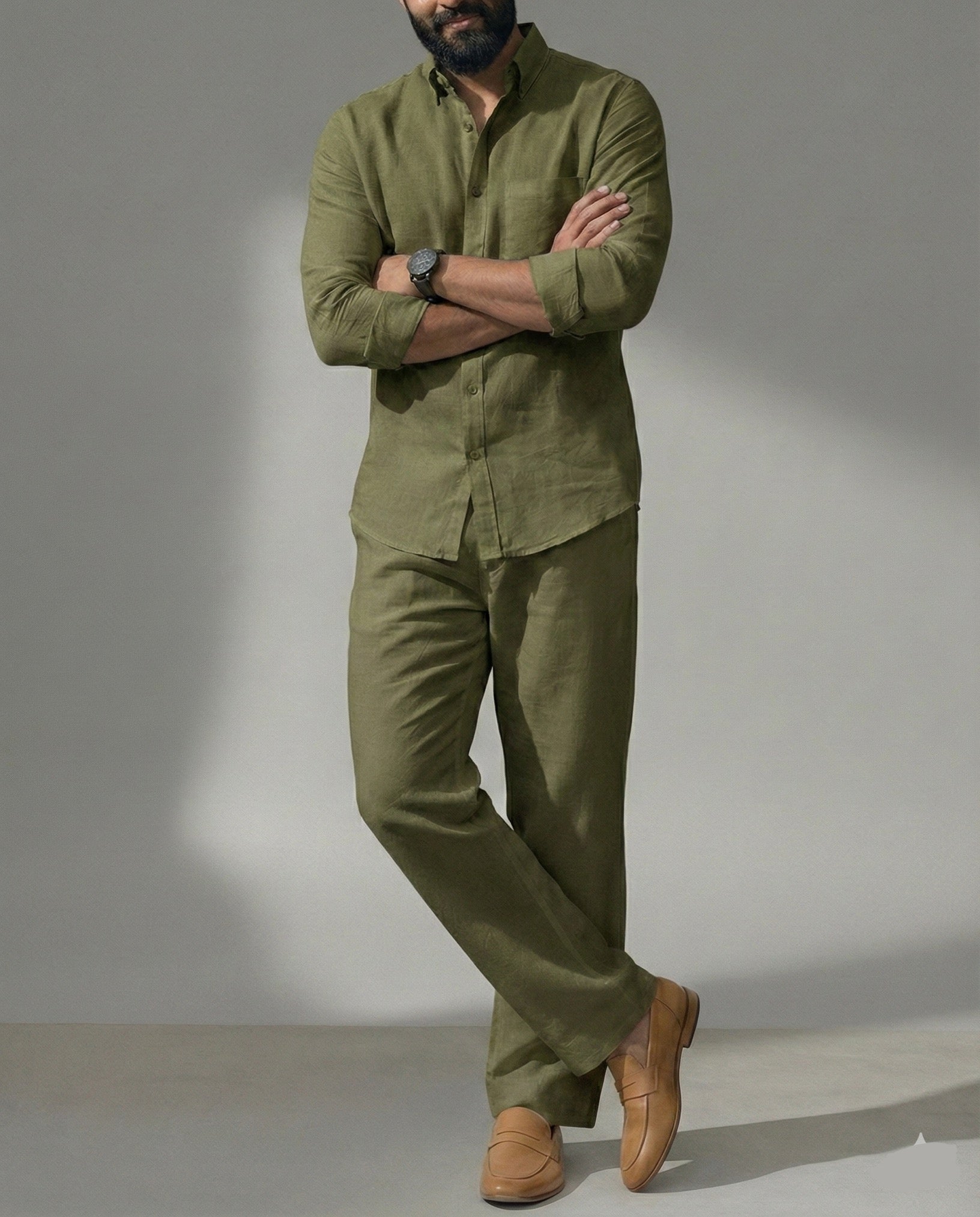 Luxe Top & Bottom Set Of Linen, Luxury And Style