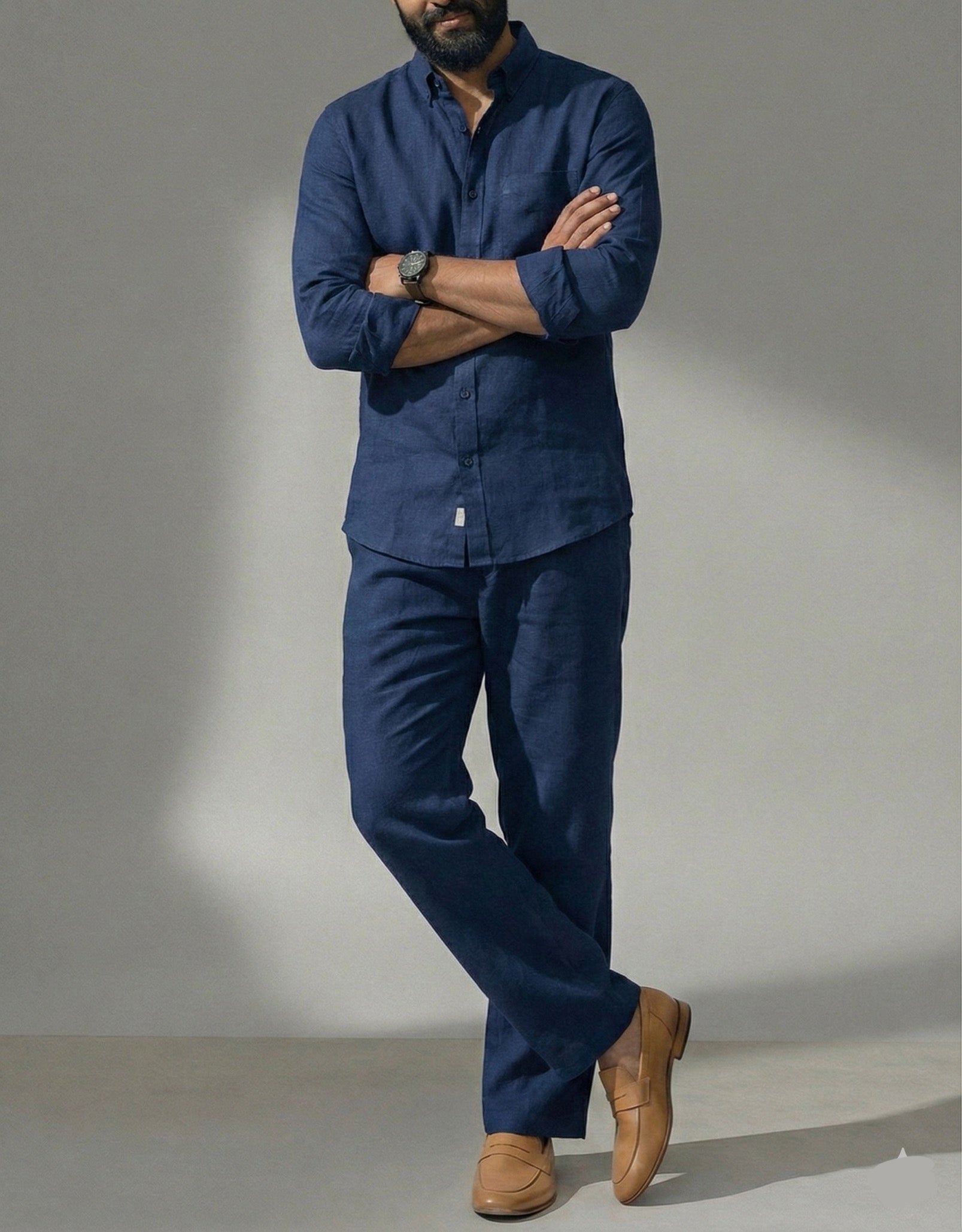 Luxe Top & Bottom Set Of Linen, Luxury And Style