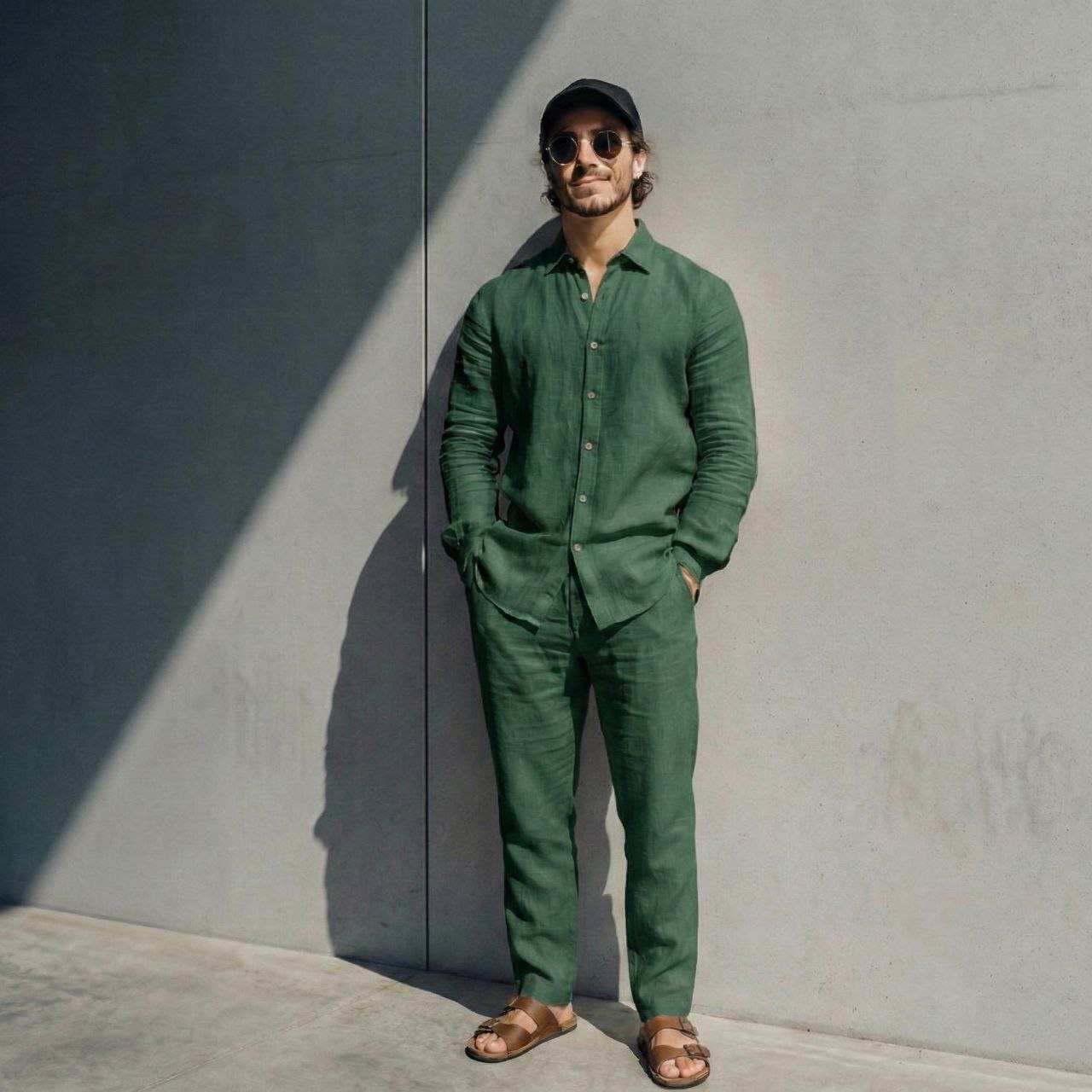 Luxe Top & Bottom Set Of Linen, Luxury And Style