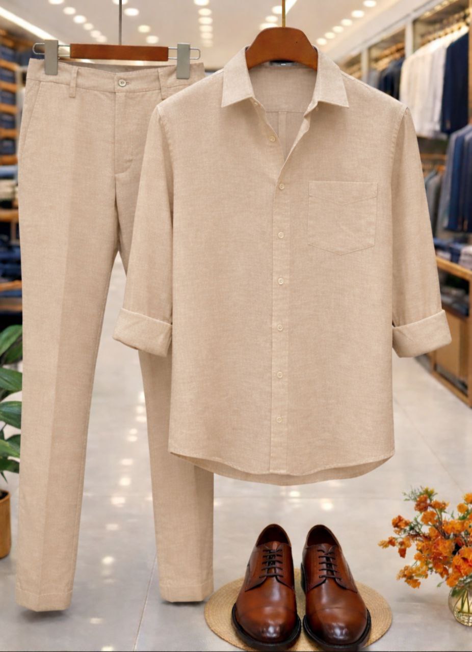 Luxe Top & Bottom Set Of Linen, Luxury And Style