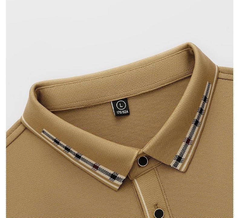 Refined Full-Sleeve T-Shirt with Collar Detail