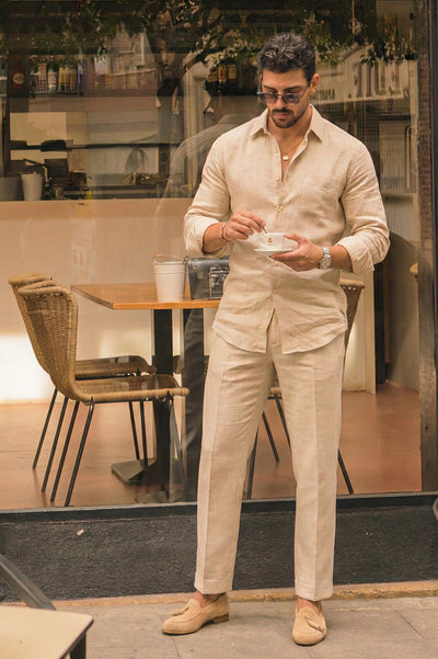 CalmForm Top & Bottom Set Of Linen, Luxury And Style